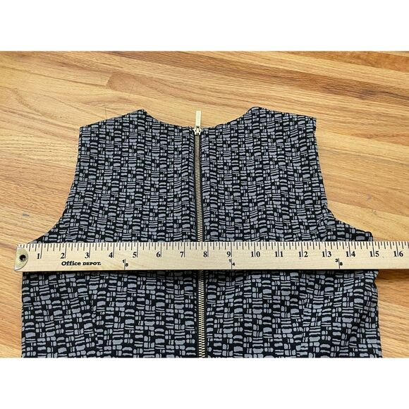 Calvin Klein Scuba Crepe Women's Dress Sheath Knee Length Sleeveless 6 Black - Picture 6 of 7